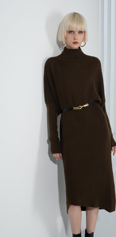 Style 22866, on a model, front view
