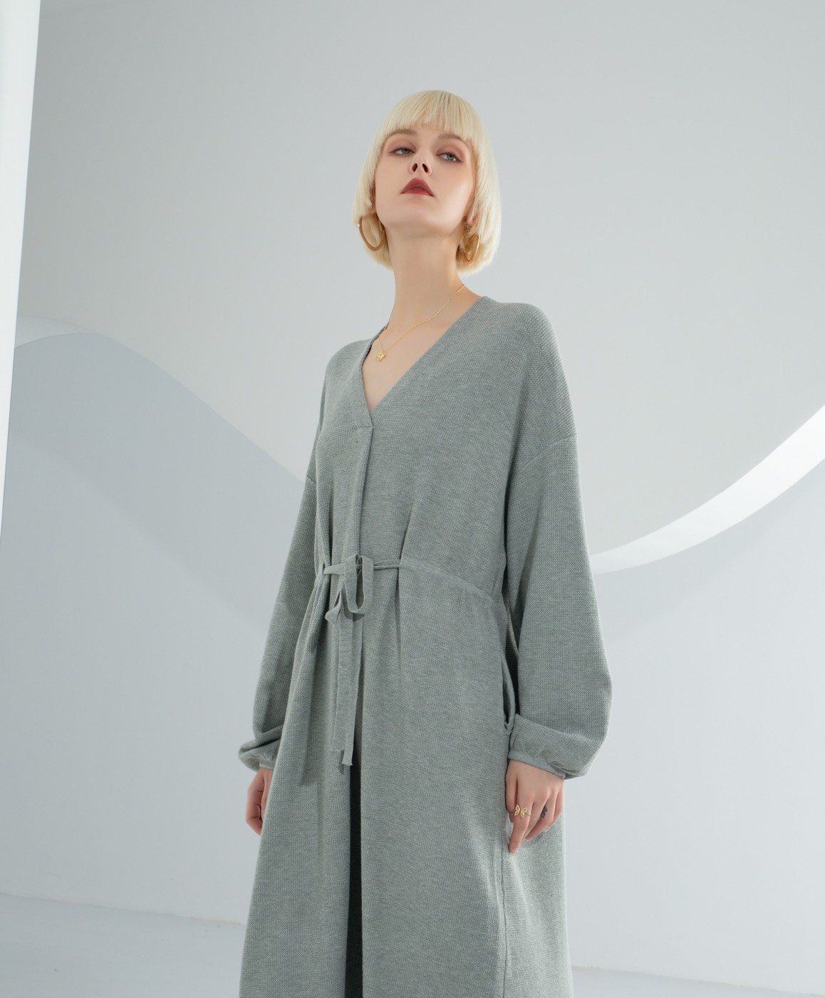 Style 22889, on a model, another colourway