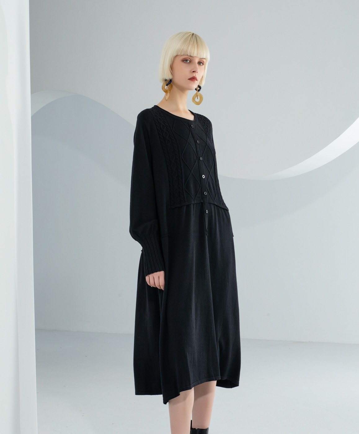 Style 22897, on a model, another colourway