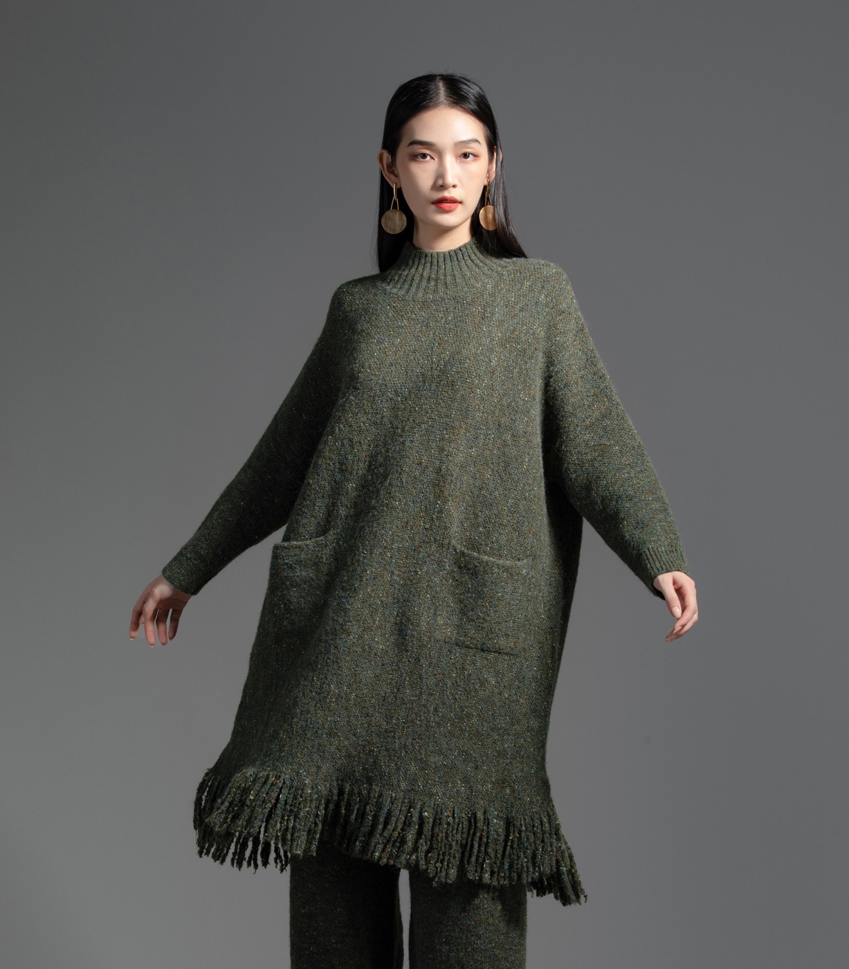Style 22950, on a model, another colourway