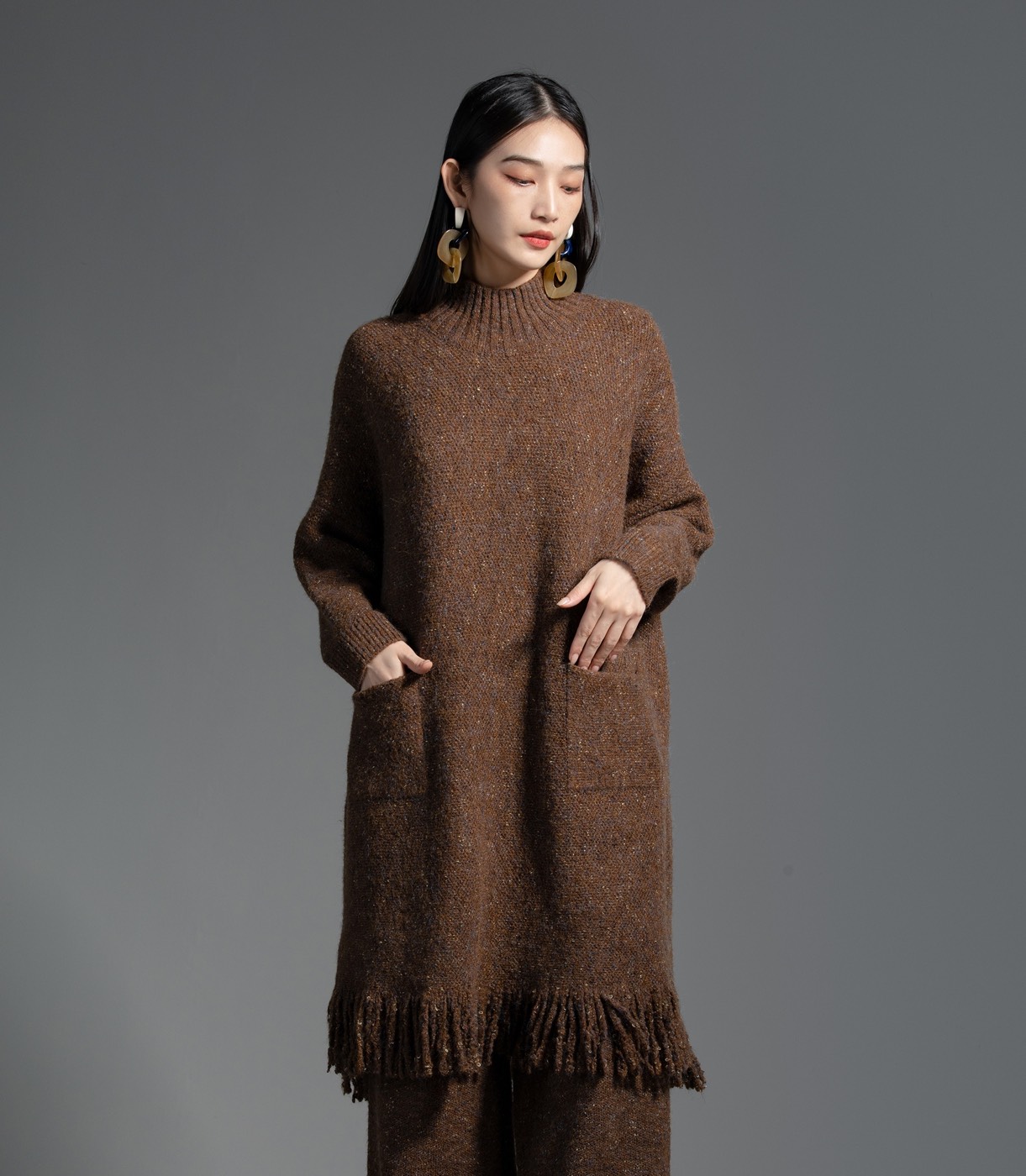 Style 22950, on a model, another colourway